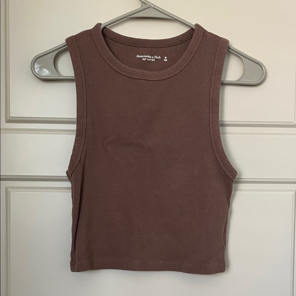 Abercrombie & Fitch Cocoa Crop Top